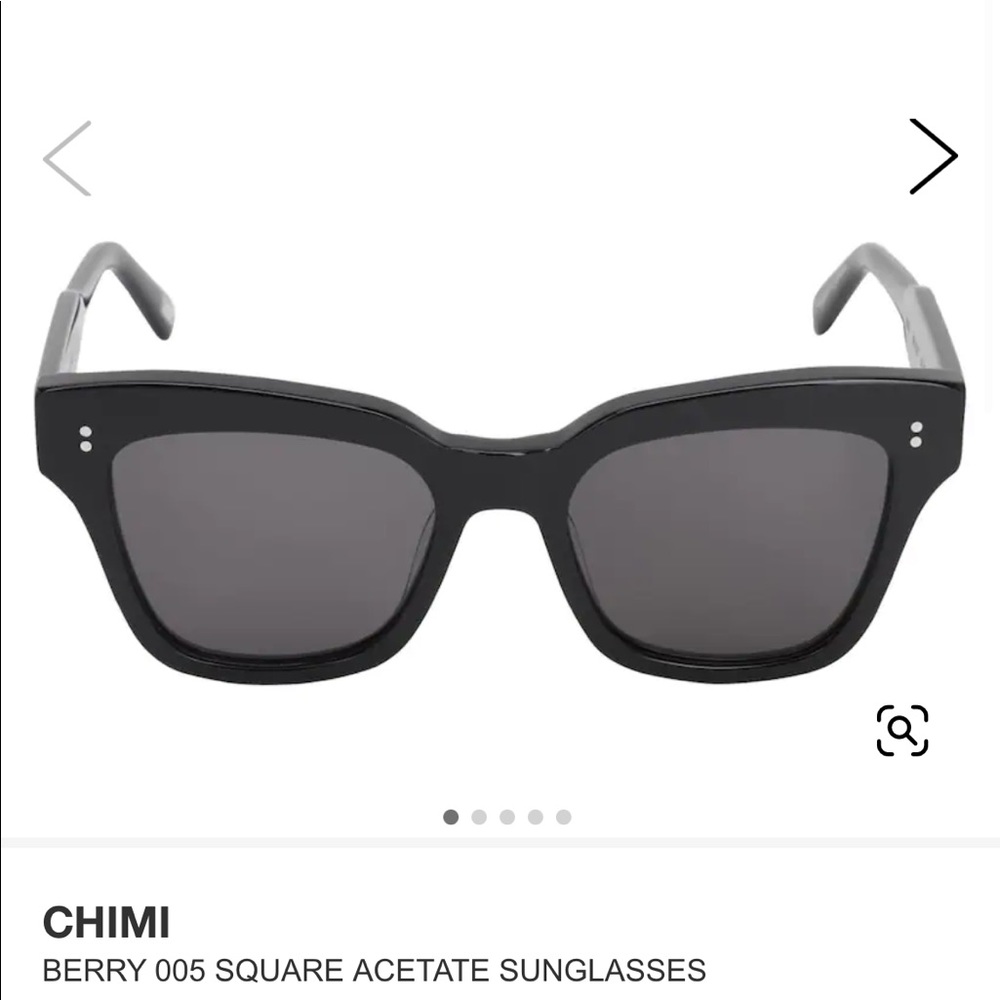 CHIMI Black Square Acetate Sunglasses